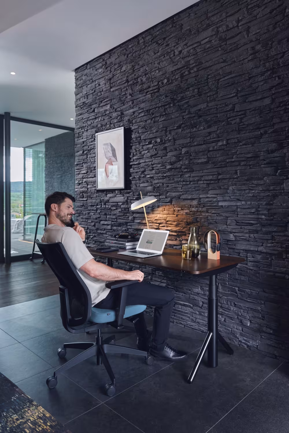 Sedus Sitz-Steh-Tisch se:lab e-desk A-Gestell - Sitz-Steh-Tisch Sedus se:lab e-desk A