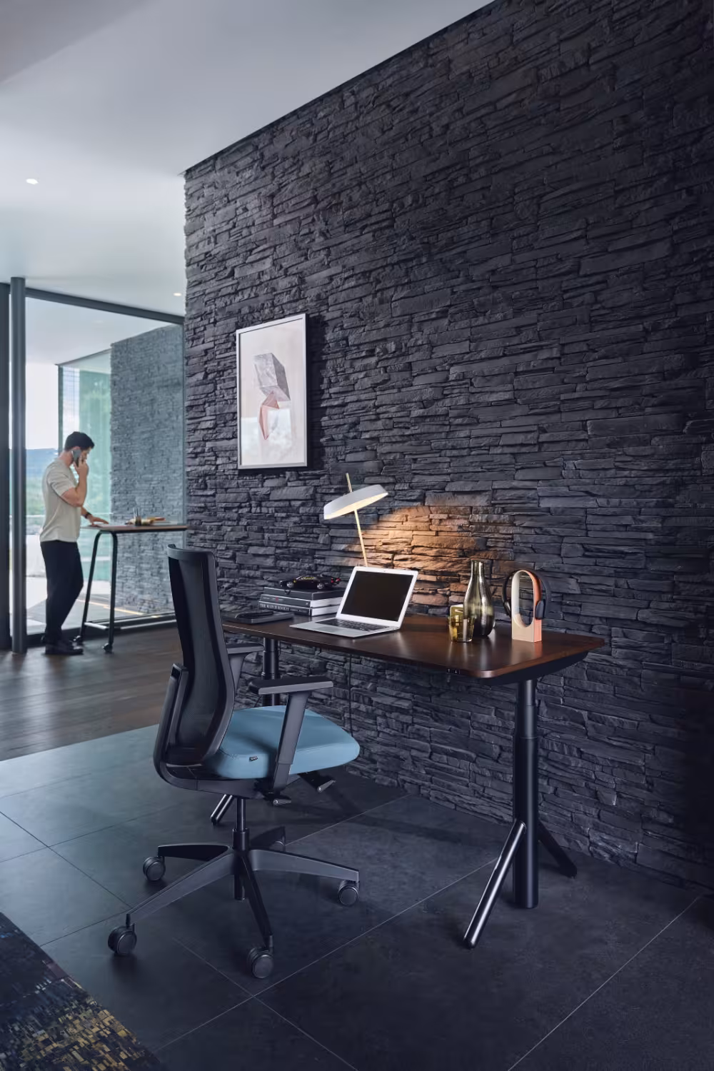 Sedus Sitz-Steh-Tisch se:lab e-desk A-Gestell - Sitz-Steh-Tisch Sedus se:lab e-desk A
