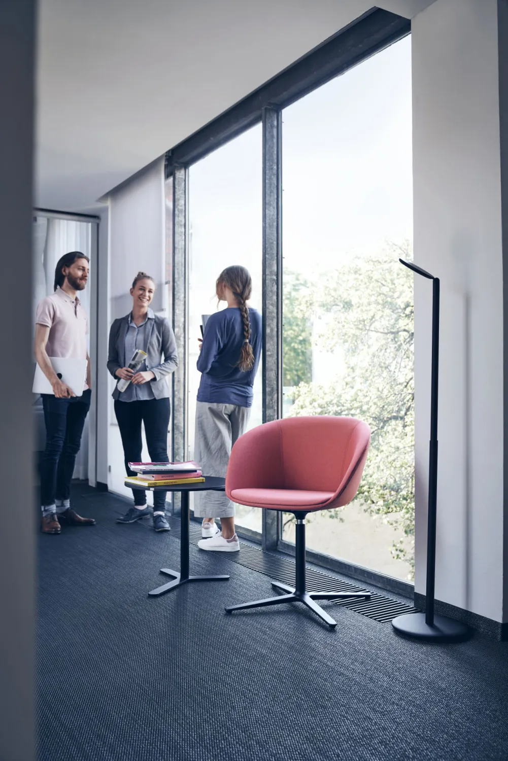 Loungesessel Sedus on spot cosy mit Stoffschale