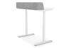 elektrisch höhenverstellbarer Schreibitisch fürs Home-Office - weiß ausgefahren