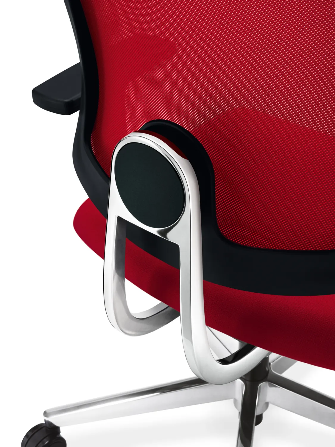 Bürostuhl Sedus black dot net mit Netzrücken bd-122 - Sedus black dot Detail Aufhängung Rückenlehne
