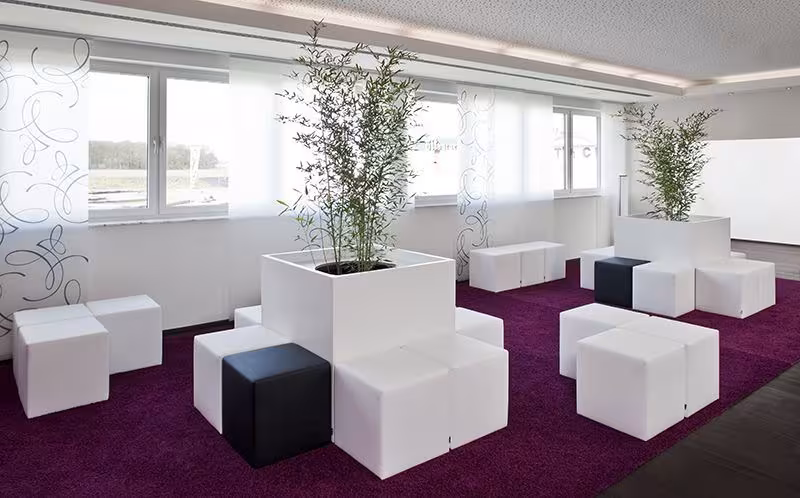 Sitzhocker SMV Cube ( 500 B x 500 T x 350 Hmm) - SMV Cube eleganter Sitzhocker