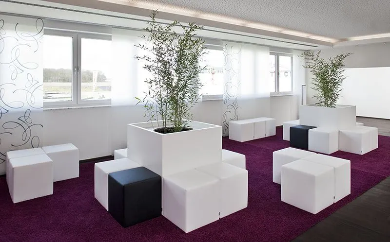 Sitzhocker SMV Cube ( 500 B x 500 T x 350 Hmm) - SMV Cube eleganter Sitzhocker