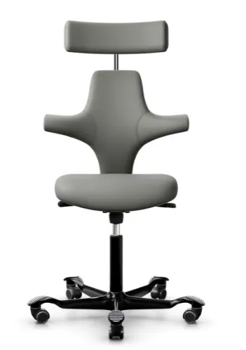 Bürostuhl HAG Capisco 8127 mit Kopfstütze - Warm grey Paloma Soft