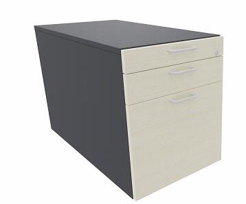 Korpus schwarz / Dekofarbe Blenden ahorn dekor