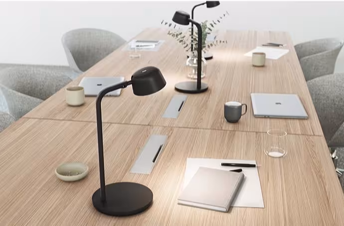 Arbeitsplatzleuchte Glamox motus mini schwarz