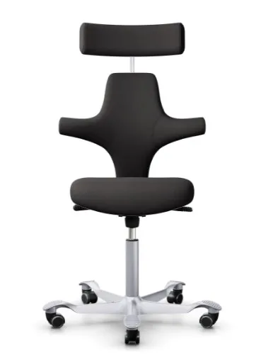 Bürostuhl HAG Capisco 8127 mit Kopfstütze - Charcoal Capture (Gabriel)