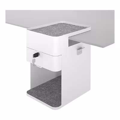 Dataflex Bento desktop locker Weiß