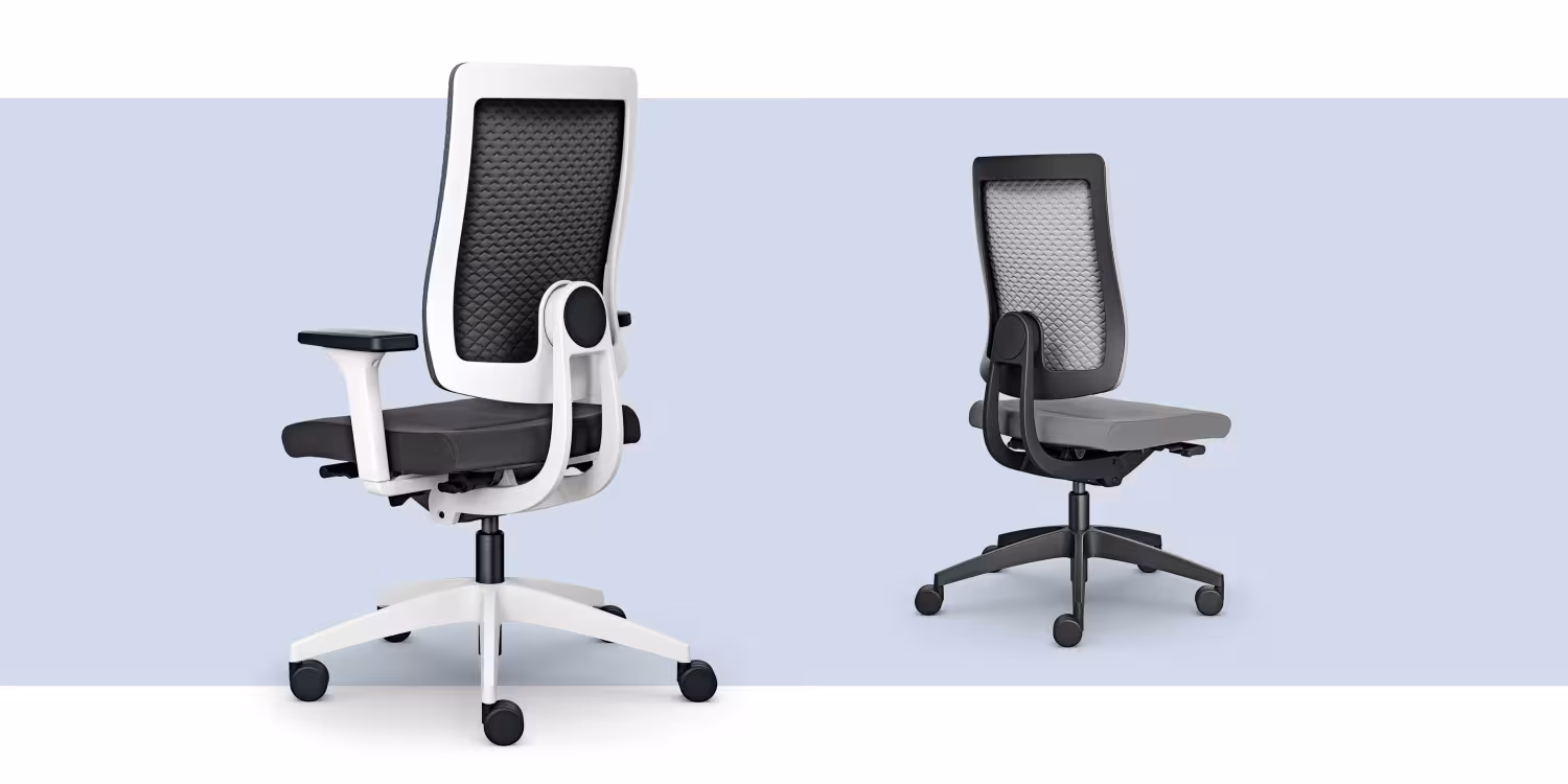 Bürostuhl Sedus black dot air, atmungsaktiv und ergonomisch mit 3D-Rücken - Sedus Black dot ait mit 3D Strickgewebe