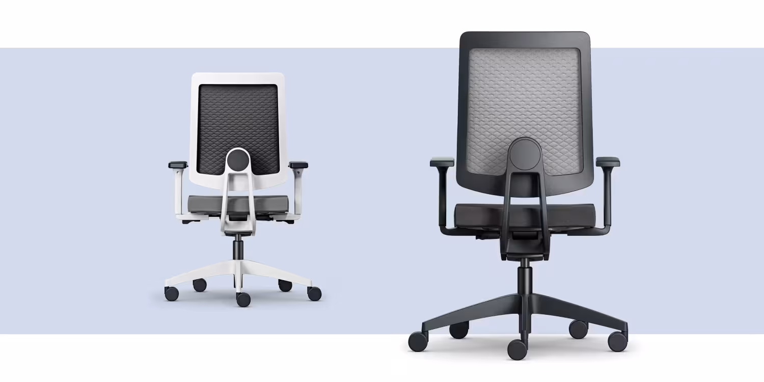 Bürostuhl Sedus black dot air, atmungsaktiv und ergonomisch mit 3D-Rücken - Sedus Black dot ait mit 3D Strickgewebe