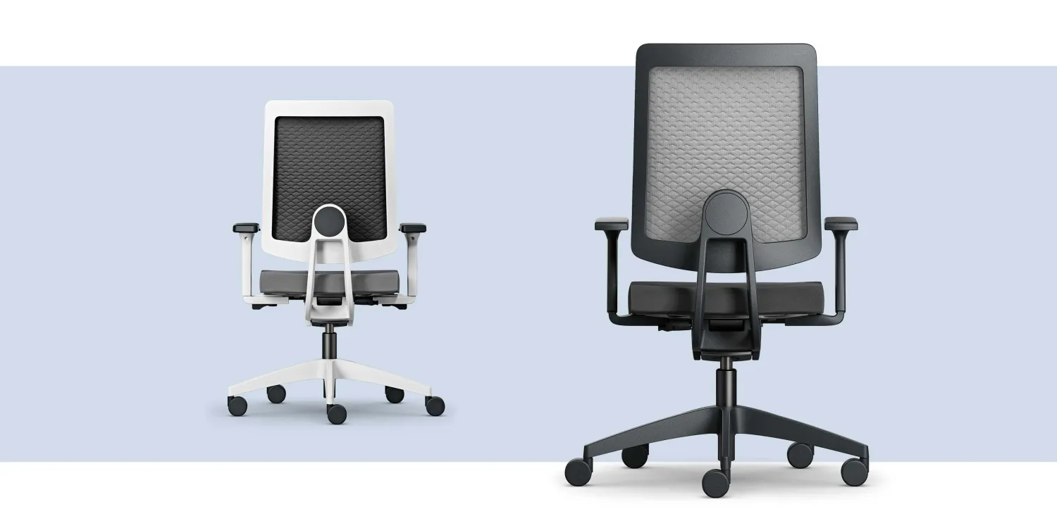 Bürostuhl Sedus black dot air, atmungsaktiv und ergonomisch mit 3D-Rücken - Sedus Black dot ait mit 3D Strickgewebe