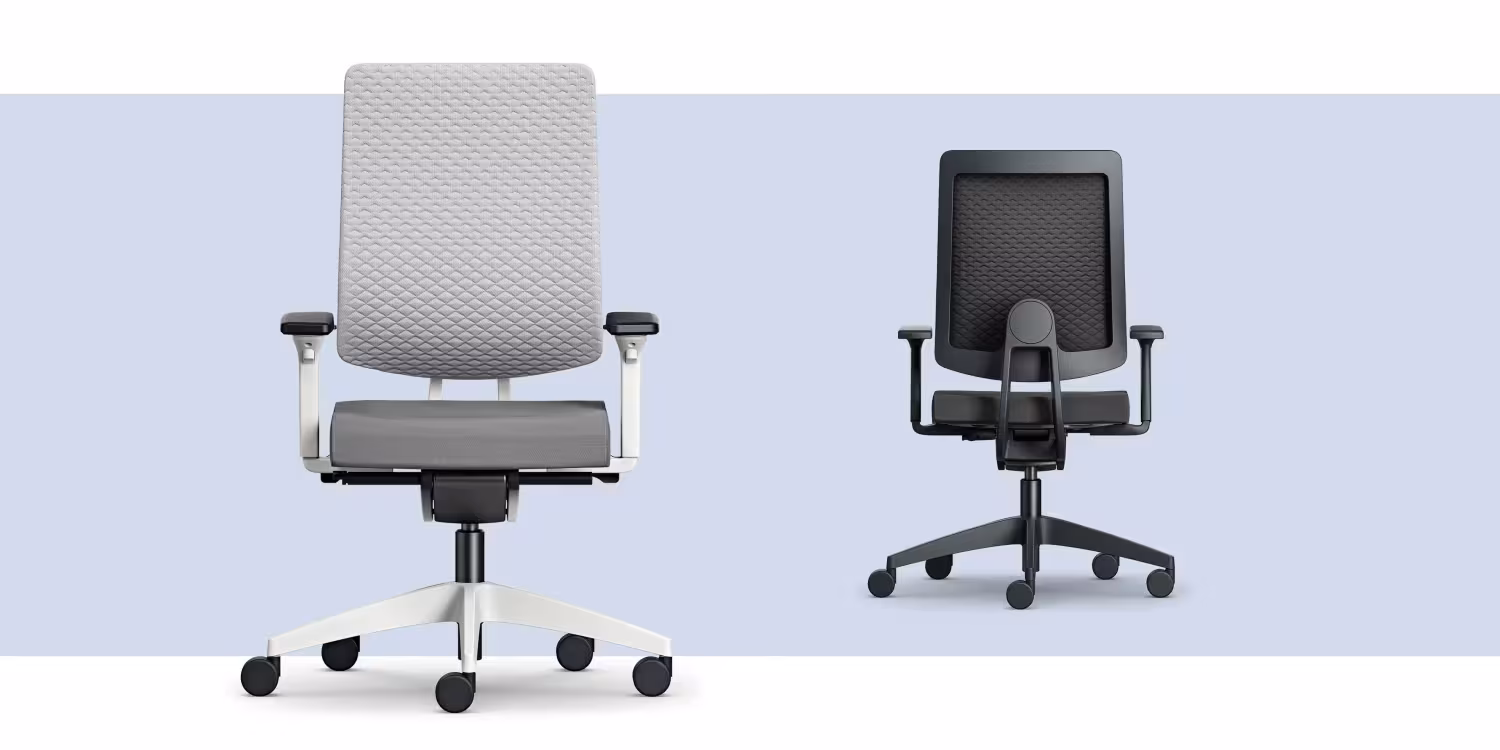 Bürostuhl Sedus black dot air, atmungsaktiv und ergonomisch mit 3D-Rücken - Sedus Black dot ait mit 3D Strickgewebe