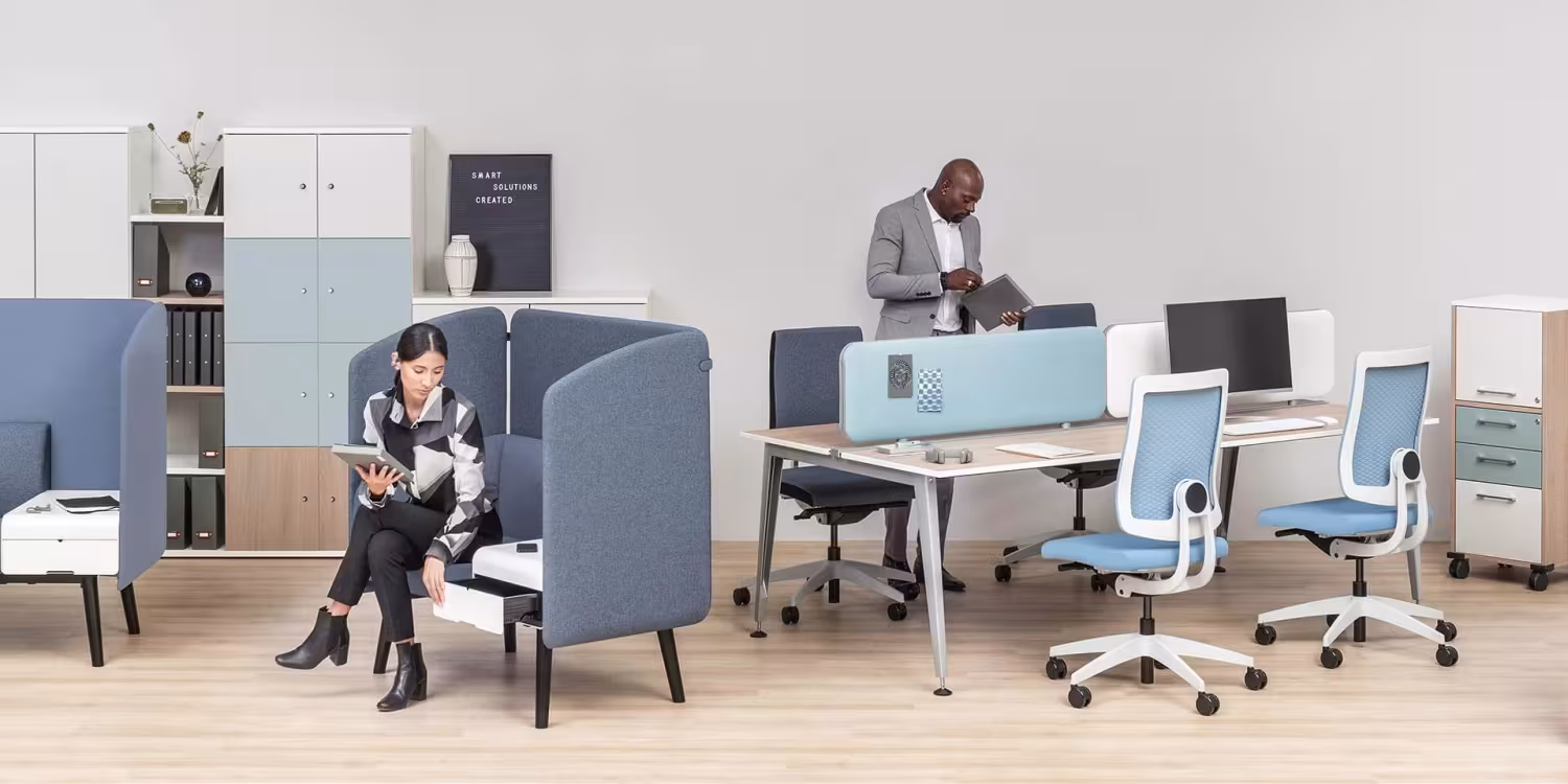 Bürostuhl Sedus black dot air, atmungsaktiv und ergonomisch mit 3D-Rücken - Sedus Black dot air Farbwelten