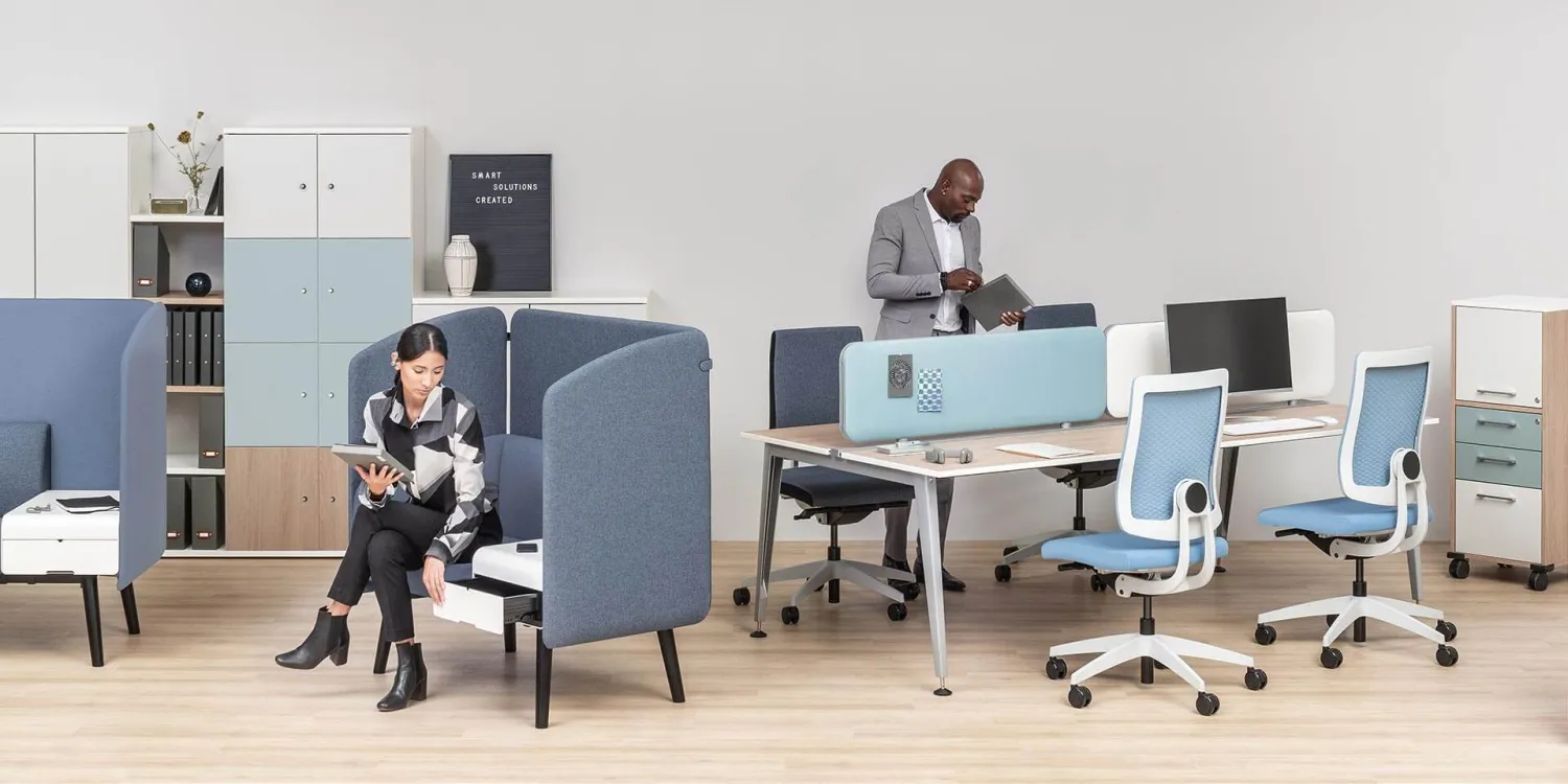 Bürostuhl Sedus black dot air, atmungsaktiv und ergonomisch mit 3D-Rücken - Sedus Black dot air Farbwelten