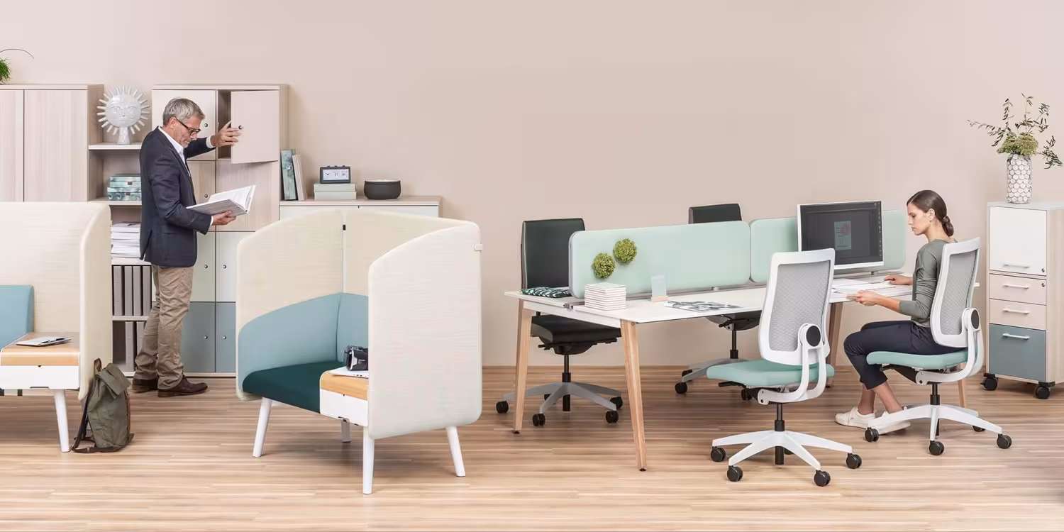 Bürostuhl Sedus black dot air, atmungsaktiv und ergonomisch mit 3D-Rücken - Sedus Black dot air Farbwelten