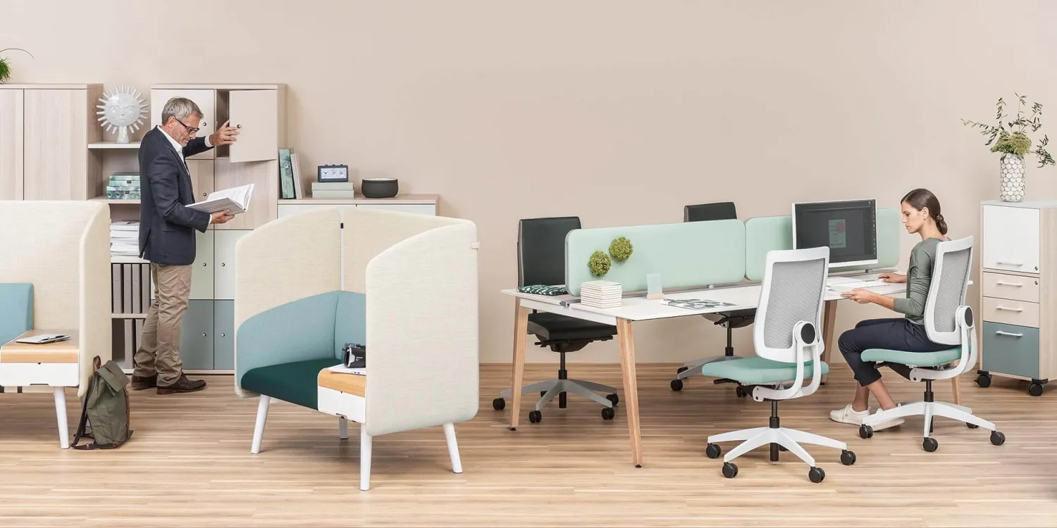 Bürostuhl Sedus black dot air, atmungsaktiv und ergonomisch mit 3D-Rücken - Sedus Black dot air Farbwelten