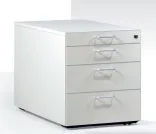 Rollcontainer Leuwico GARC1-1233 mit 3 Schüben und Materialschale