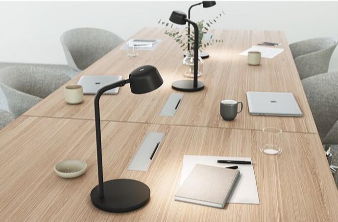 Arbeitsplatzleuchte Glamox motus mini schwarz
