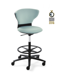 Bürostuhl Sedus turn around mit Fußring für Sitz-/Stehschreibtische