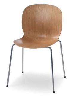 Besucherstuhl RBM Noor 6055 mit Furnierschale