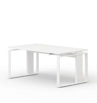 Sitz-Stehschreibtisch Leuwico iMOVE F höhenverstellbar