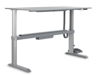 Sitz-Stehschreibtisch Leuwico GO2basic höhenverstellbar