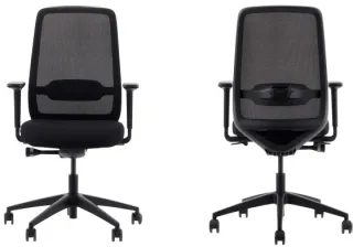 B&uuml;rostuhl K&ouml;hl K1 - von vorne und hinten