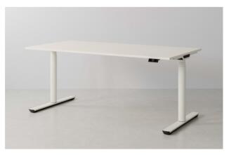 Elektrisch höhenverstellbarer Schreibtisch CREW-T Rundrohr