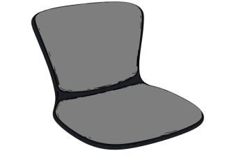 Kissenbezug für Barhocker Sedus se:spot stool