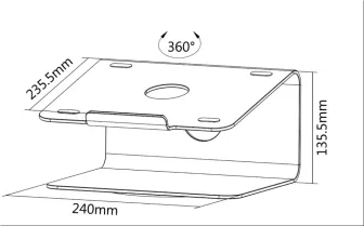 Ma&szlig;e NEOMOUNTS Notebook-St&auml;nder