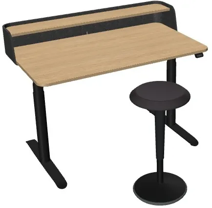 Vorteilspaket Sedus Sitz-Steh-Tisch se:desk home mit Stehhilfe Sedus se:fit
