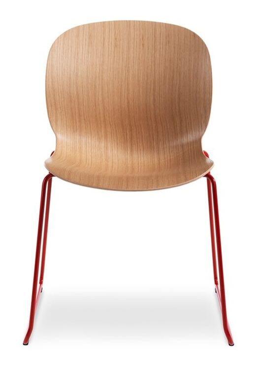 Besucherstuhl RBM Noor 6065 mit rotem Kufengestell