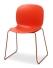 Besucherstuhl RBM Noor 6060 mit rotem Stahlgestell