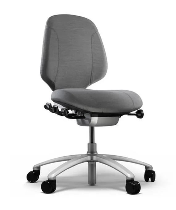 Bürostuhl RH Mereo 200 Silber mit mittlerer Rückenlehne