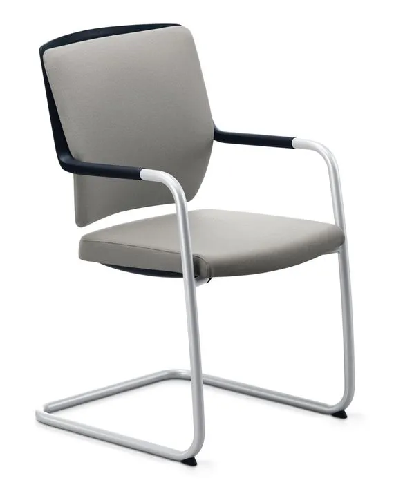 Freischwinger Sedus crossline mit verchromtem Stahlgestell