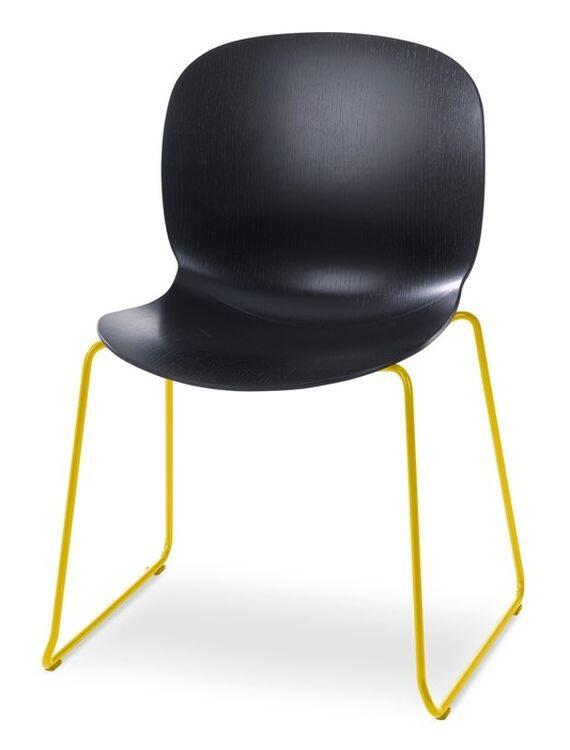 Besucherstuhl RBM Noor 6065 mit gelbem Kufengestell