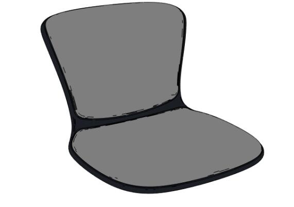 Sitzbezug für Barhocker Sedus se:spot stool