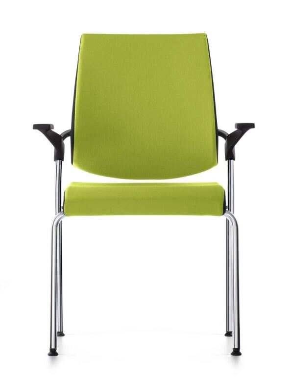 Besucherstuhl Sedus black dot, hoher Sitzkomfort durch eine breite Sitzfläche