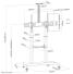 NEOMOUNTS Rollwagen PLASMA-M1950E TV-Trolley