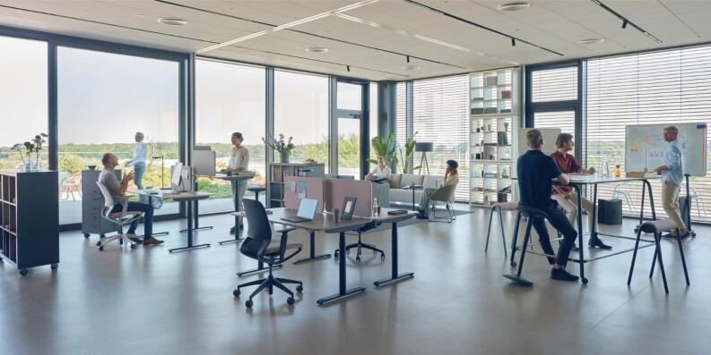 höhenverstellbarer Schreibtisch Sedus se:lab e-desk