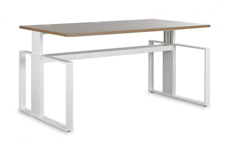 Sitz-Stehschreibtisch Leuwico iMOVE F höhenverstellbar