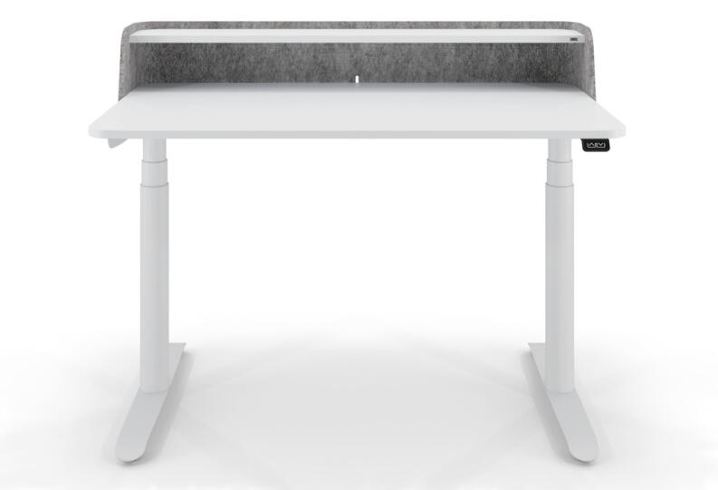 elektrisch höhenverstellbarer Homeoffice-Schreibtisch se:desk home mit Unterbauschublade