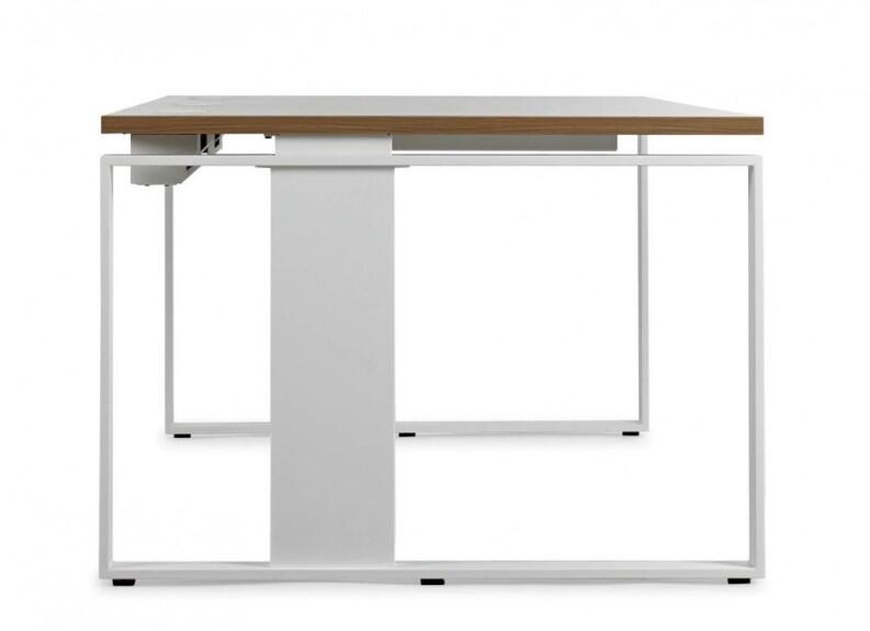 Sitz-Stehschreibtisch Leuwico iMOVE F höhenverstellbar